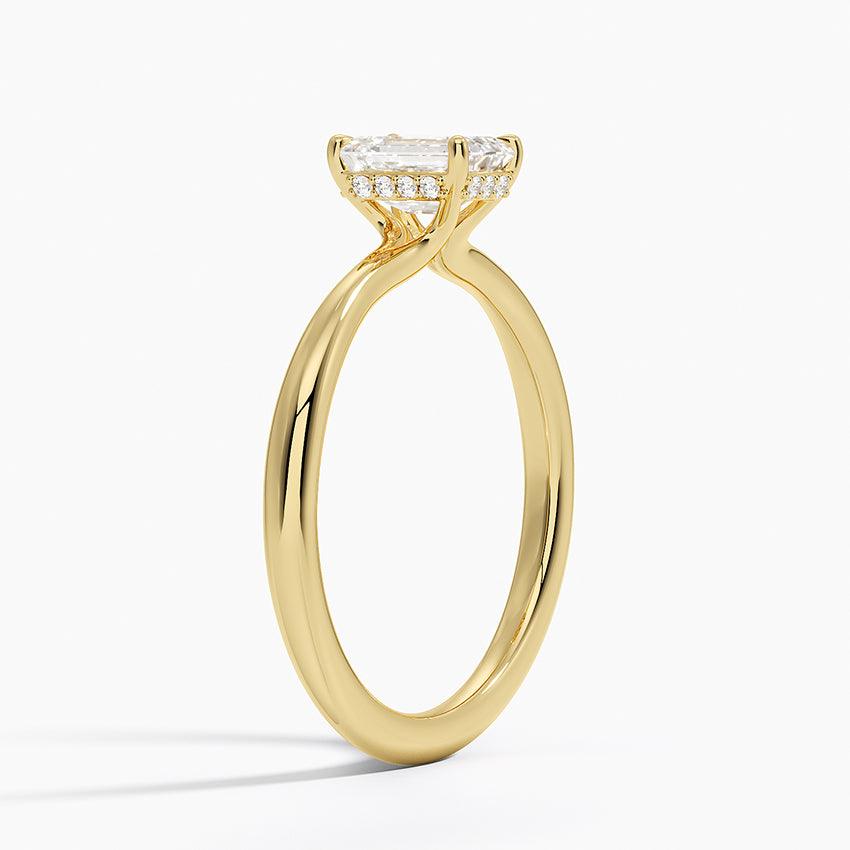 The Classic Hidden Halo(Emerald Cut) - RV The diamond dealer