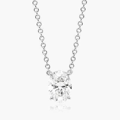 Oval Shape Diamond Pendant