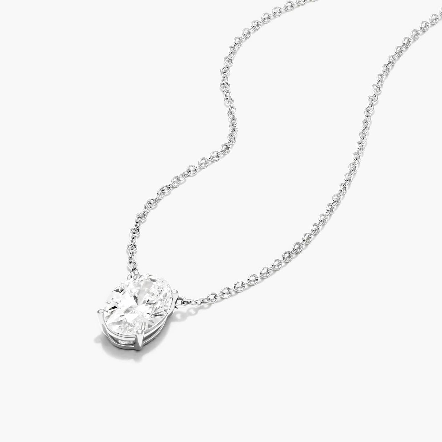 Oval Shape Diamond Pendant