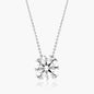 Round Double Prong Solitaire Pendant