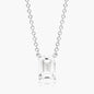 Emerald Shape Diamond Pendant