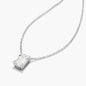 Emerald Shape Diamond Pendant