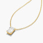 Emerald Shape Diamond Pendant